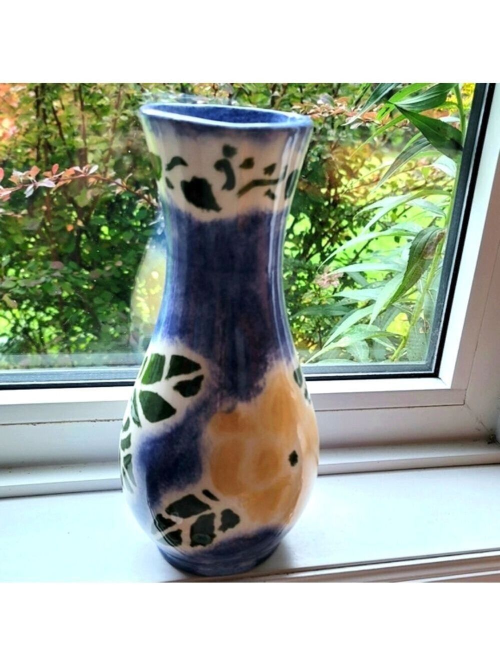 Vintage Hand-Painted Ceramic Vase